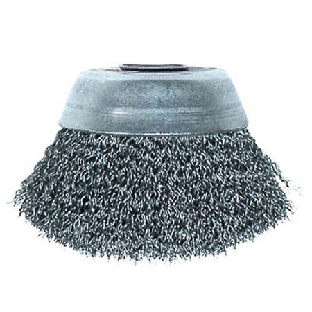 SHARK INDUSTRIES 3"x m10-125 crimped cup brush 14077